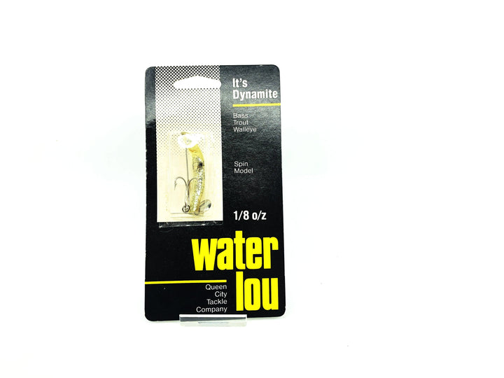 Queen City Tackle Company Spin Model Water-Lou SCF Minnow Silver Flitter Body Color on Card