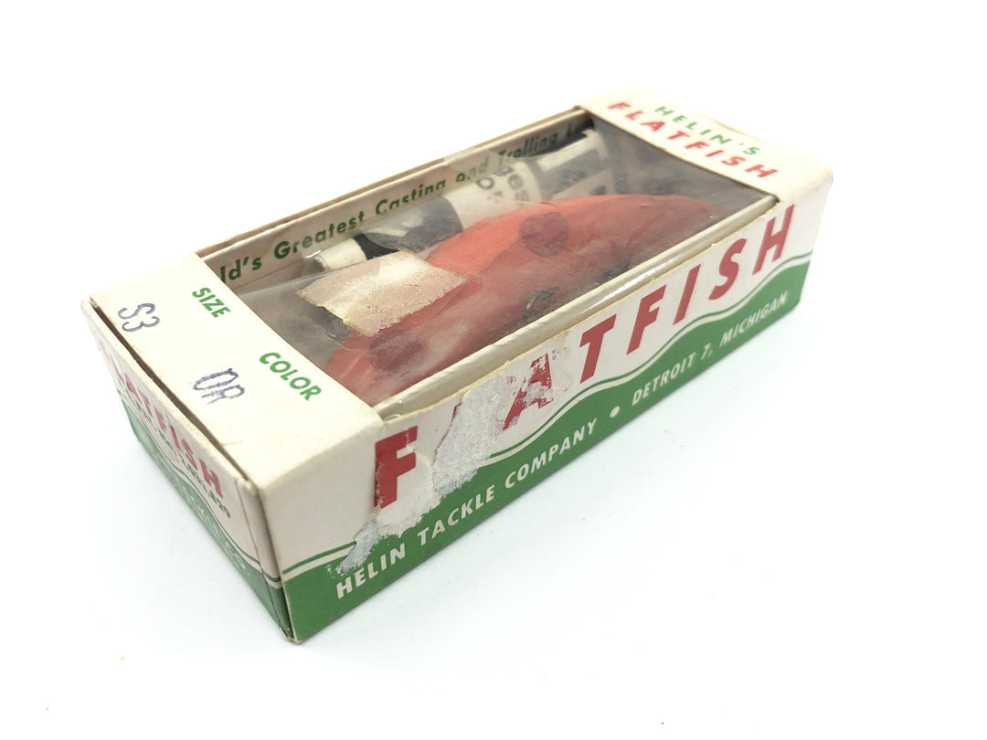 Helin Vintage Flatfish S3 OR Orange Color New in Box