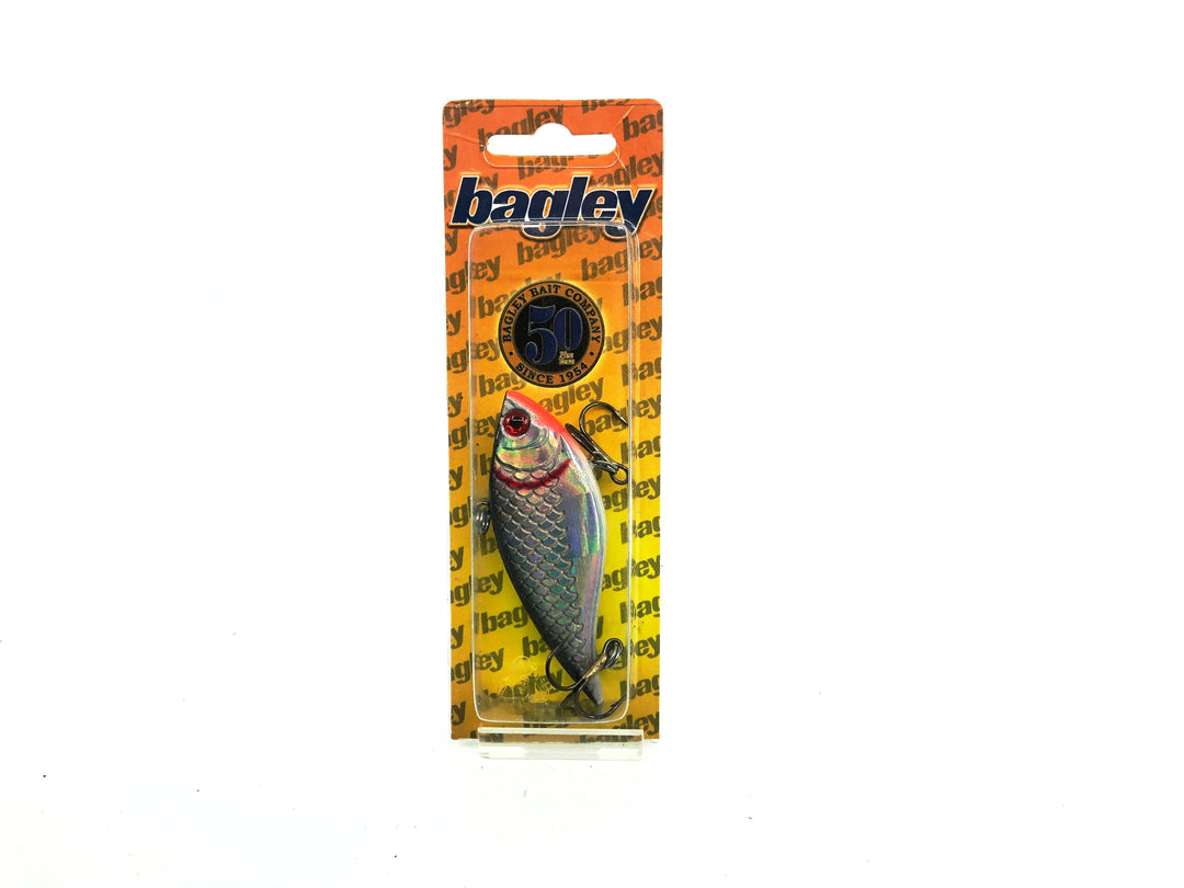 Bagley Rattlin'B Lipless 509-OLC12, Silver Black Back Color, New on Card
