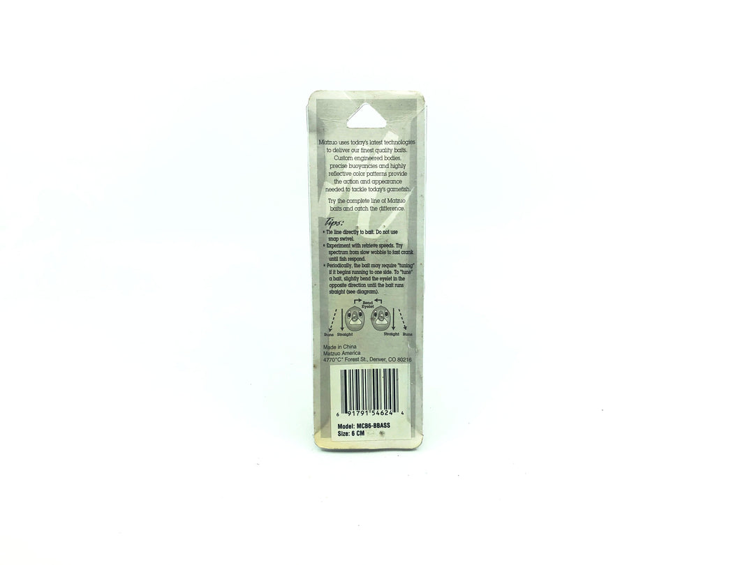 Matzuo Shallow Seeker MCB6-BBASS Baby Bass Color New on Card