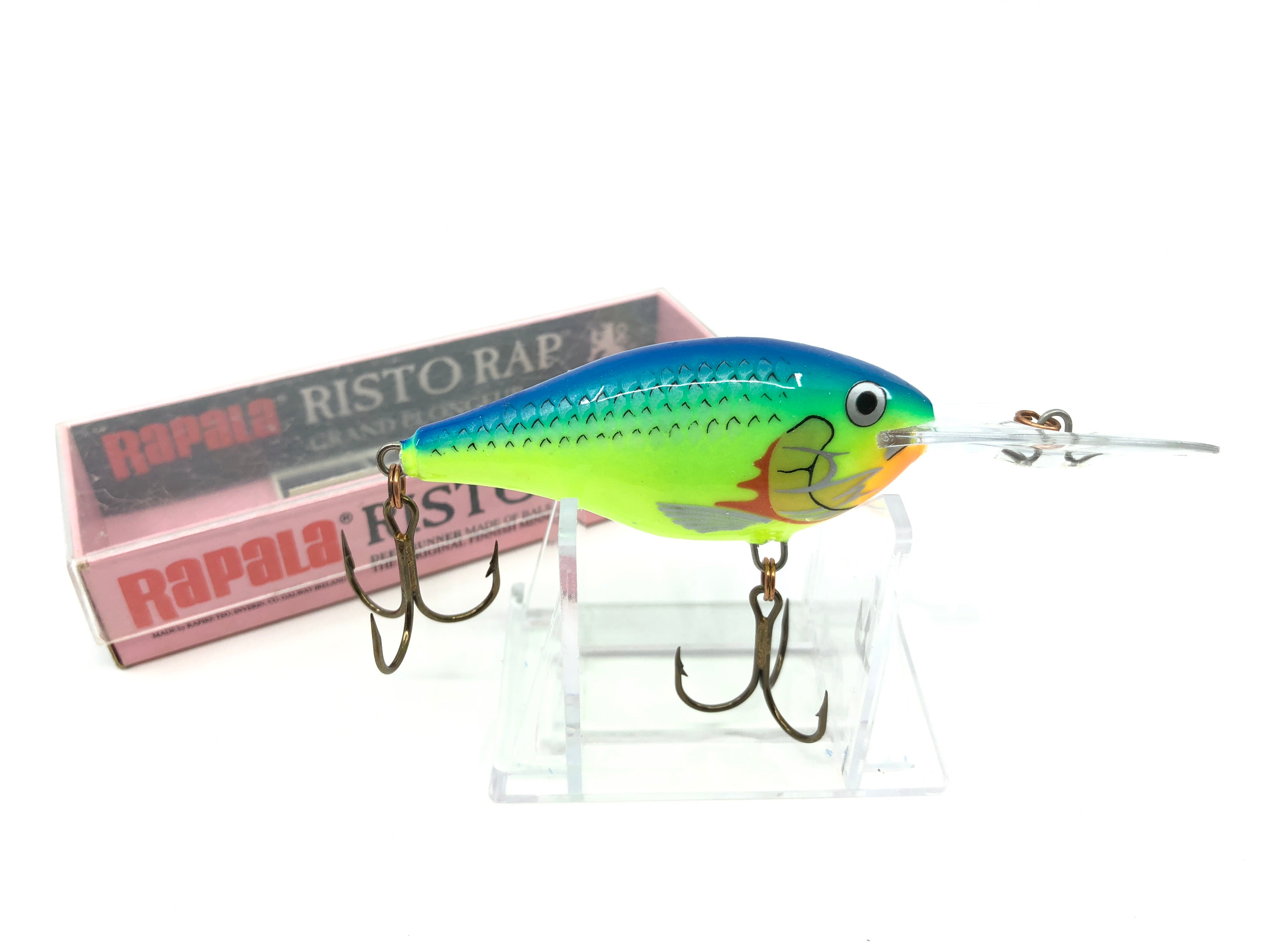 Leurre Vintage Rapala Risto Rap 7 (RR-7) Bois 2,75 Pouces - Fabrication Irlande - Pêche