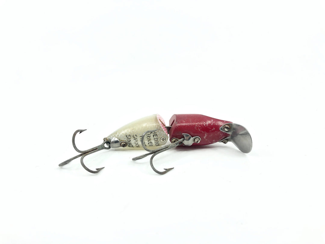 Heddon Jointed River Runt Spook Sinker RH Red Head White Body Color