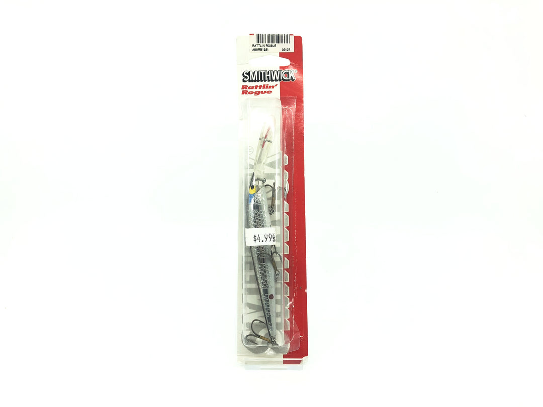 Smithwick Deep Suspending Rattlin' Rogue Silver Black Back Color New on Card