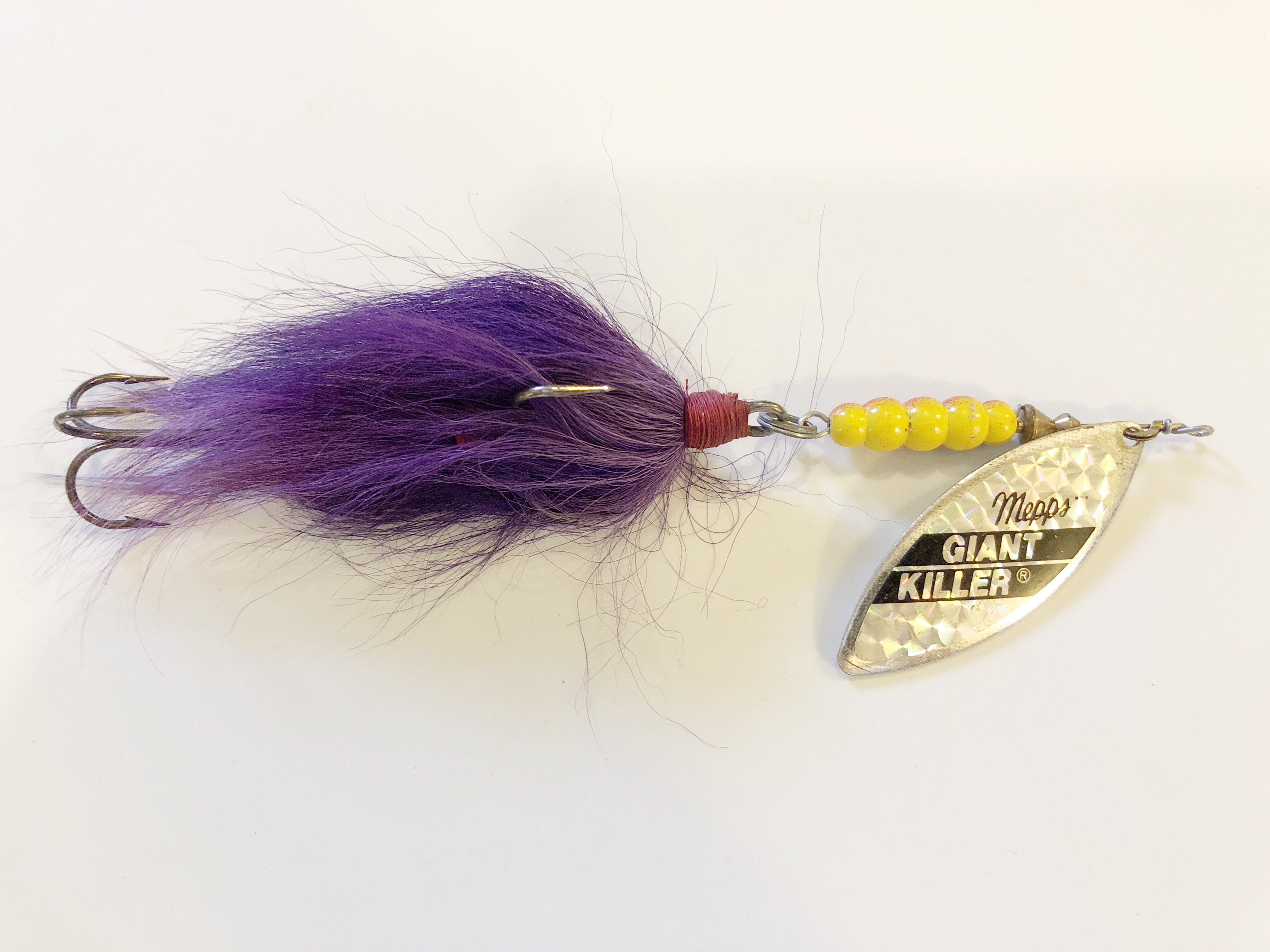 Mepps Giant Killer Tandem Hooks Purple Bucktail – My Bait Shop, LLC