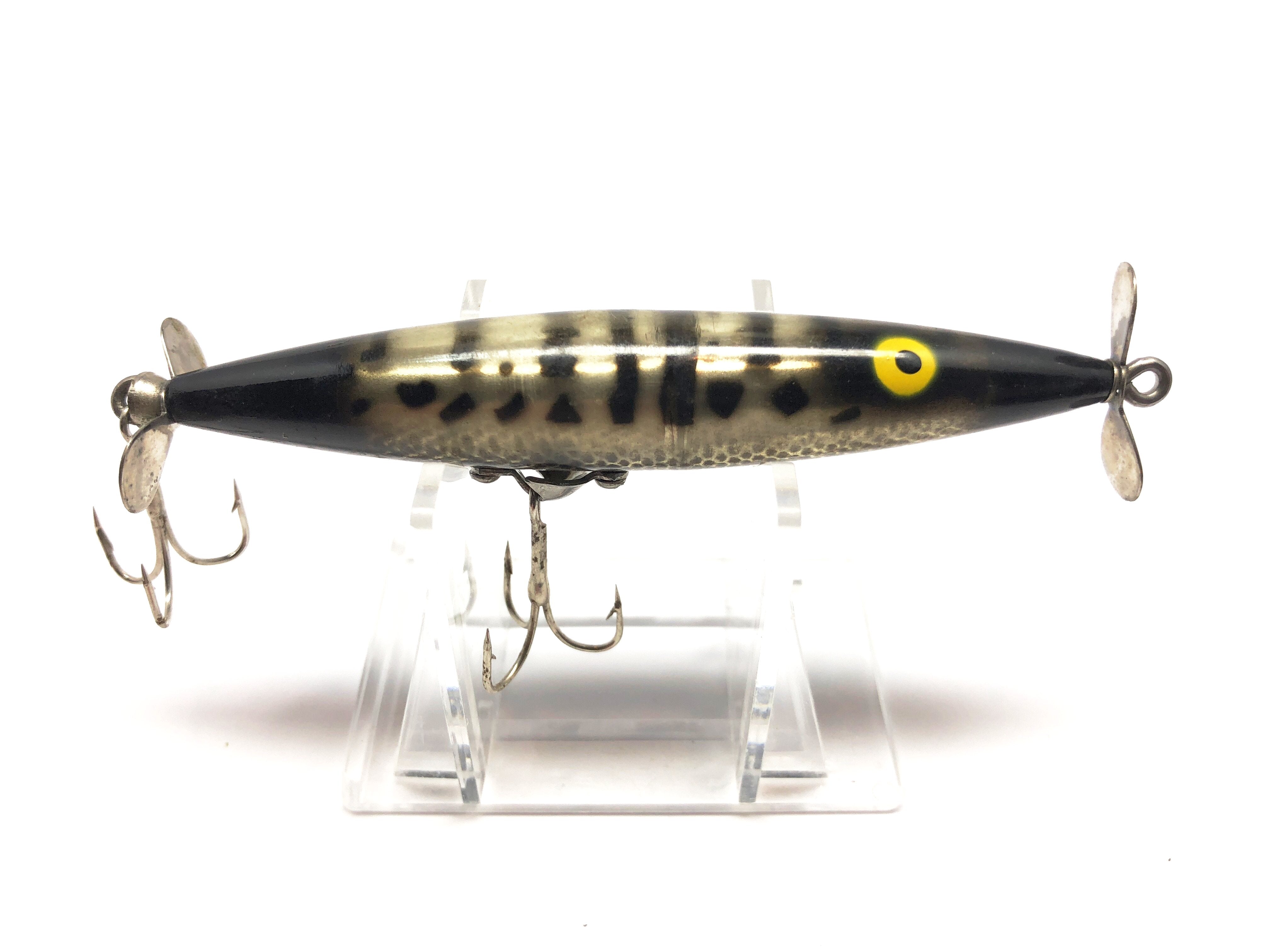 dying flutter fishing lure Heddon Dying Flutter Black Silver Color – My Bait Shop, LLC