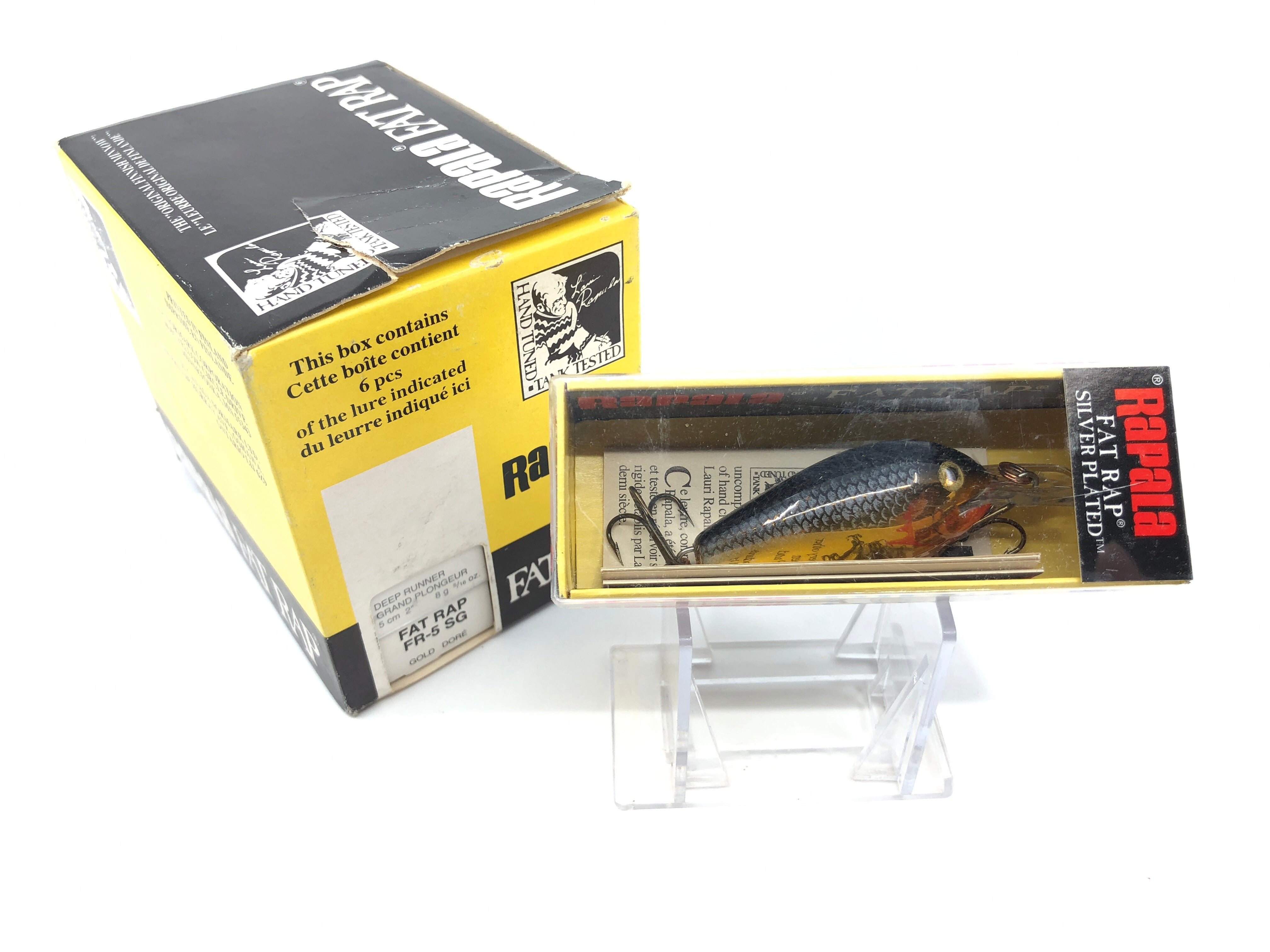 Leurre De Pêche Vintage Rapala V6962 F - Fat Rap FR-5 - Crankbait Pour Eau Douce