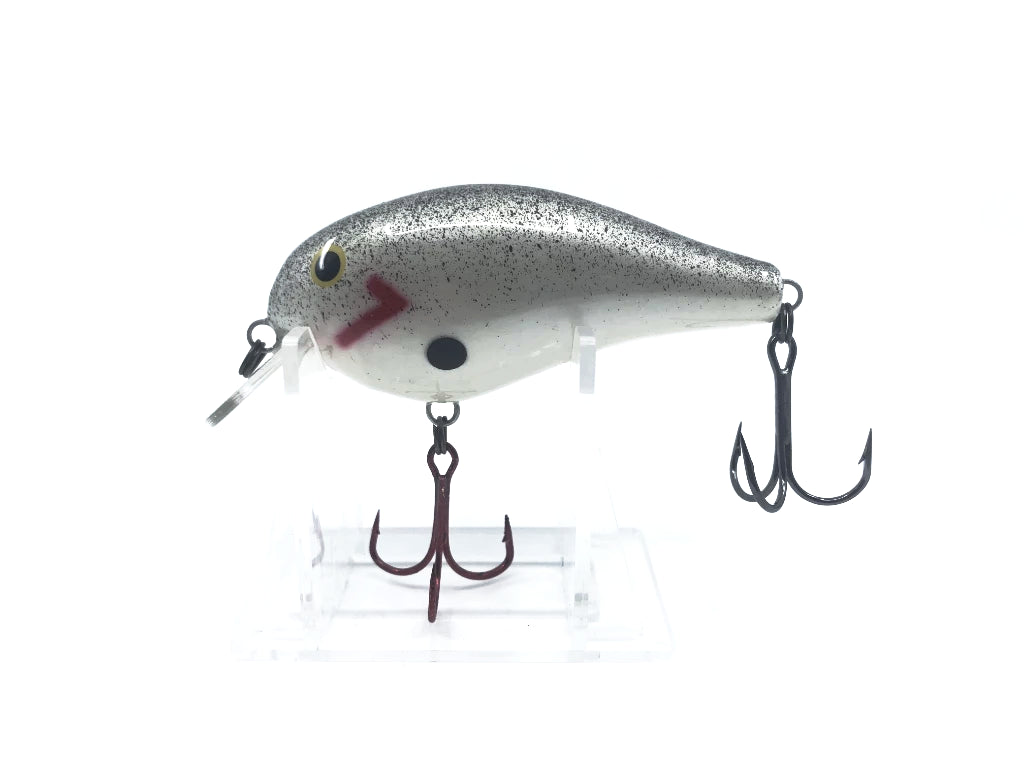 Silver with Peppered Black Back Design Crankbait