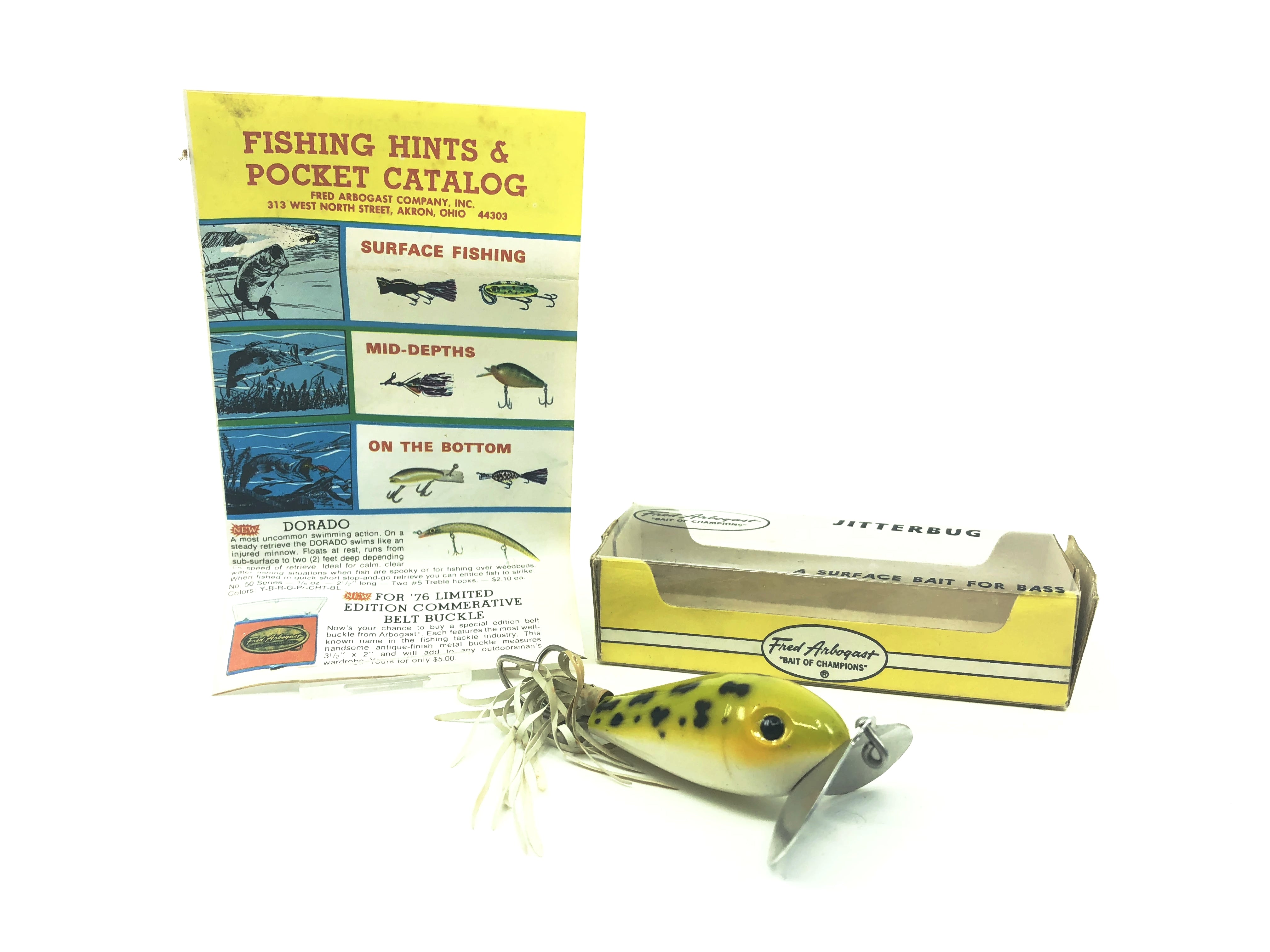 Arbogast Weedless Jitterbug Frog Color with Box and Paperwork – My Bait  Shop, LLC