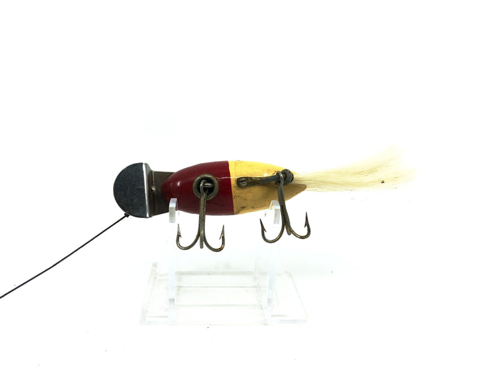 Creek Chub 5600 Dinger in Red Head/White Color 5602 - Vintage Wooden Version