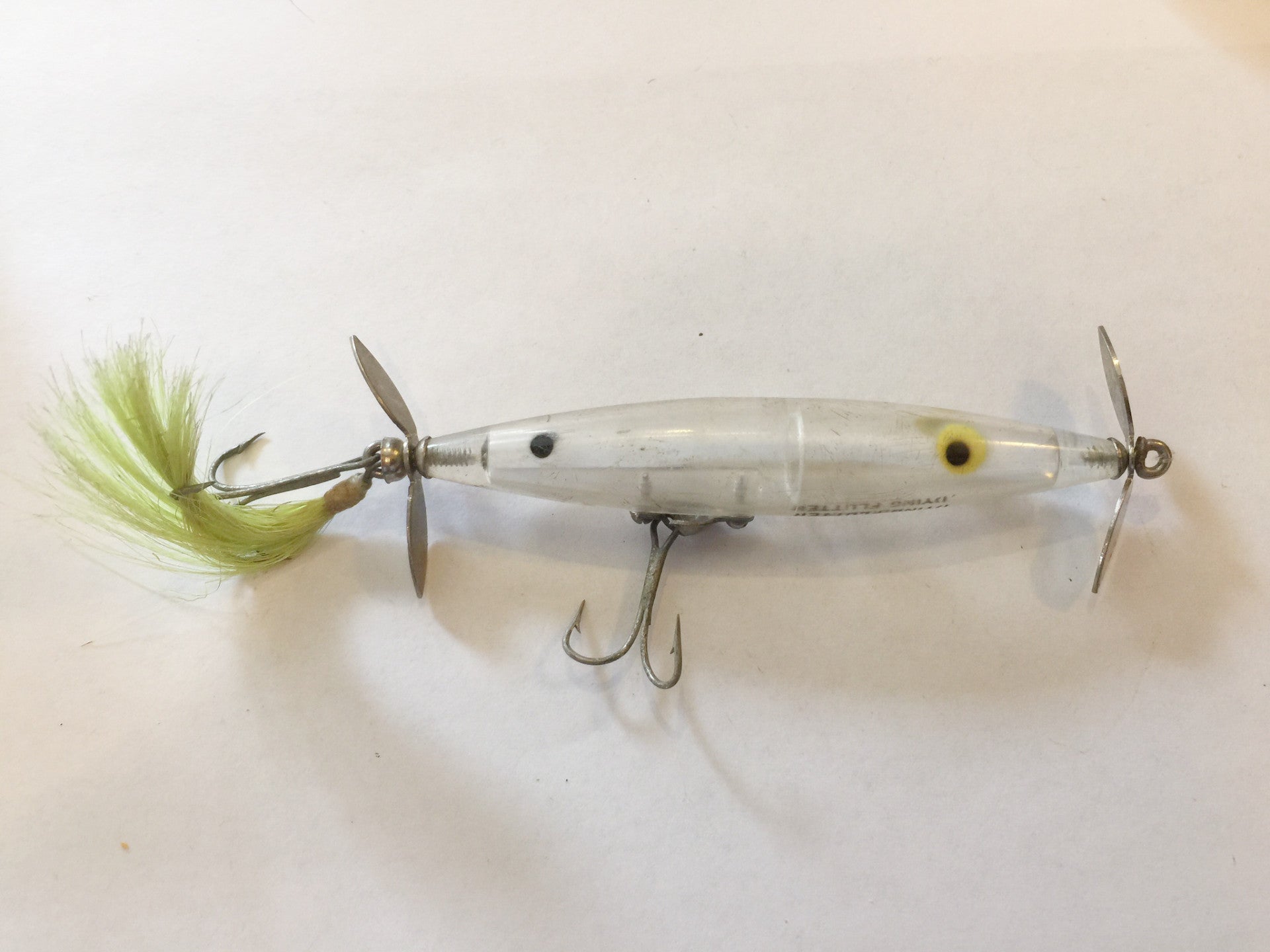 Heddon Dying Flutter Clear color – My Bait Shop, LLC