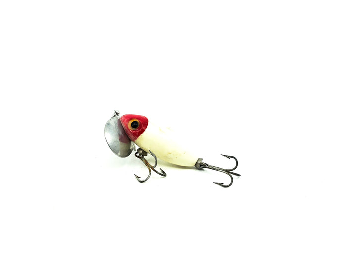 Vintage Arbogast Jitterbug White/Red Color