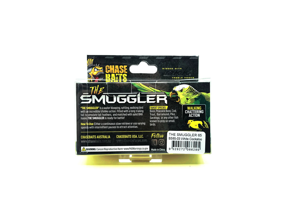 Chase Baits The Smuggler White Cockatoo Color Old Stock – My Bait Shop, LLC