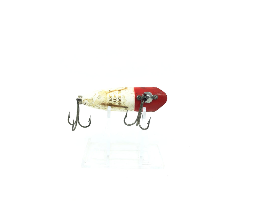 Heddon Baby Lucky 13 RH White/Red Head Color