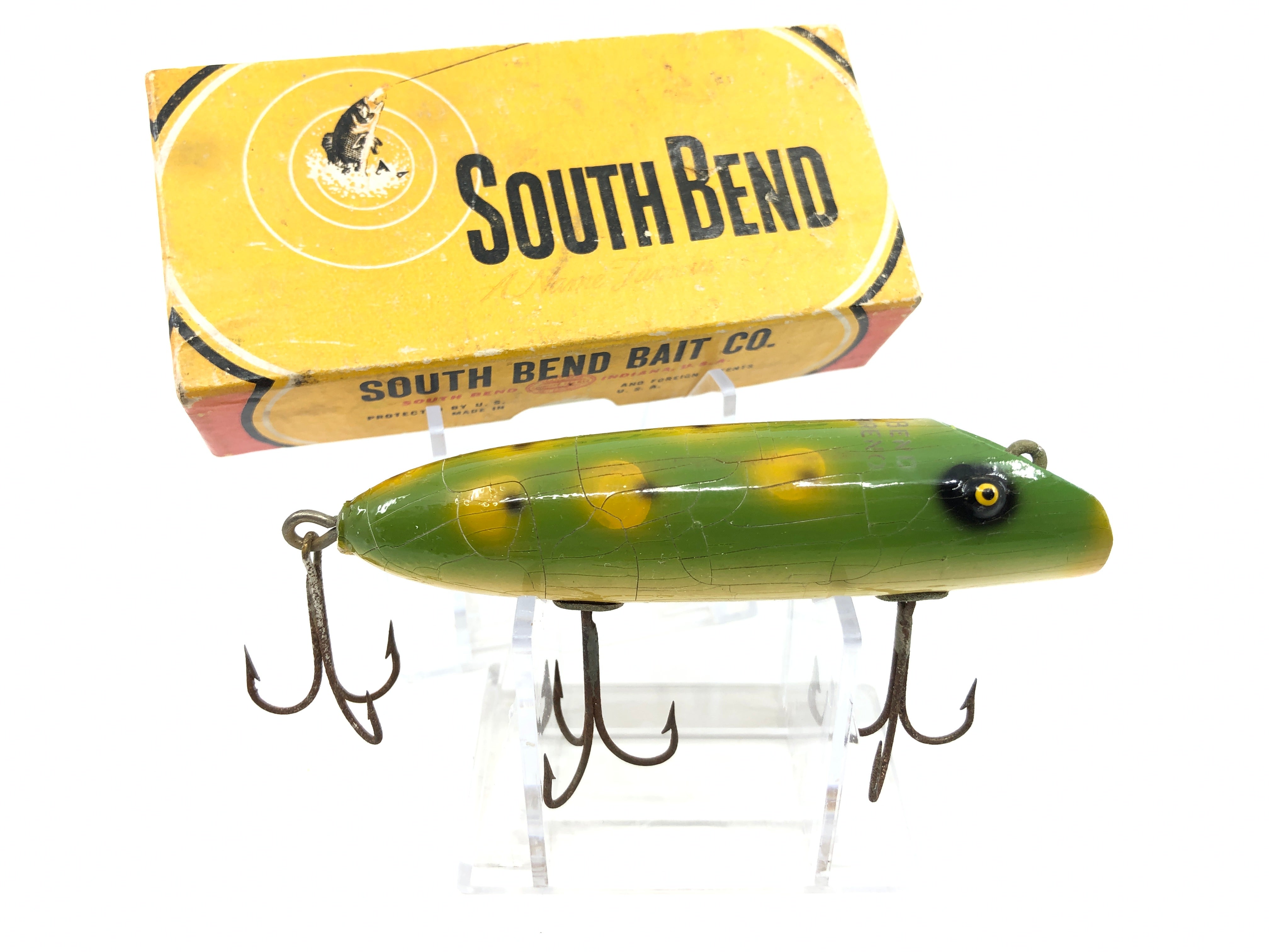 South Bend Bass Oreno No. 973 F Frog Color with Box and Paperwork – My Bait Shop, LLC