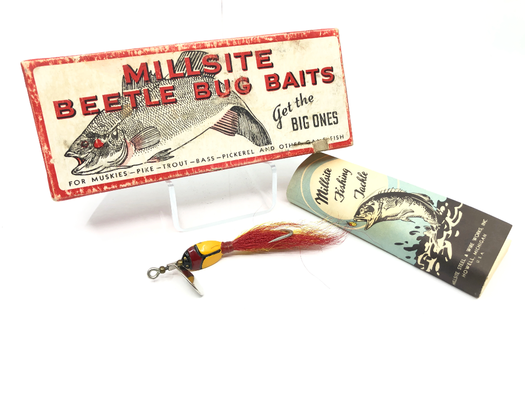 beetle bug fishing lures Millsite Beetle Bug Bait with Box and Extra Spinners – My Bait Shop, LLC
