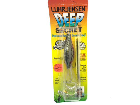 Luhr-Jensen Deep Secret in Bleeding Shad Type Color New on Card