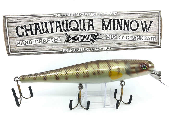 Chautauqua 8" Minnow Musky Lure Special Order Color "HD Smallmouth"
