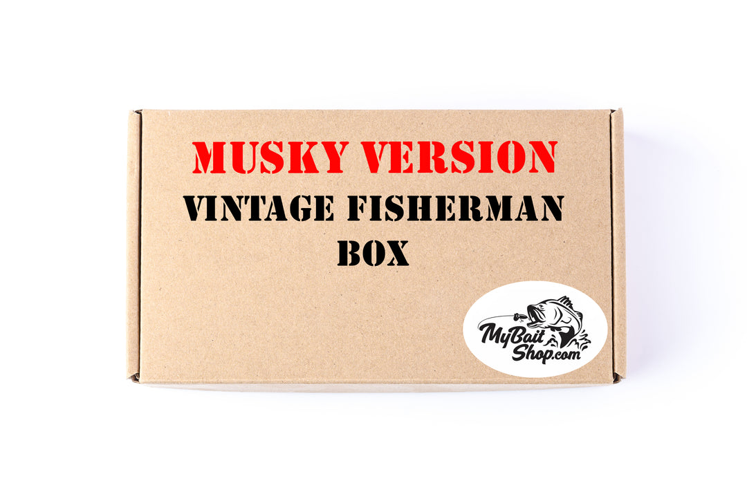MUSKY VERSION  Vintage Fisherman Box (Approx $55+ Value)