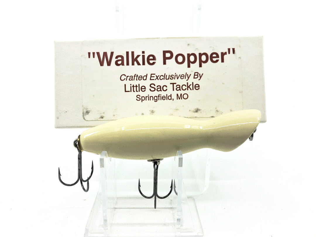 Little Sac Bait Company Walkie Popper White Color with Box
