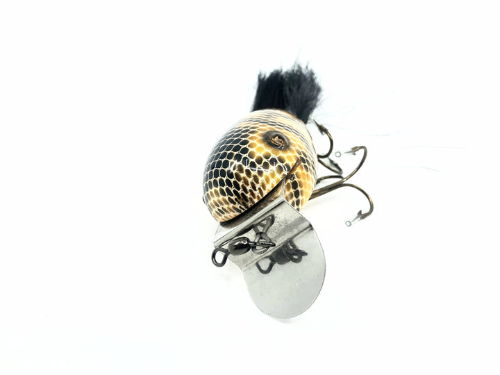 Musky Dan (XXX Lures) Giant Dingbat, Gold & Black Scales w/COA