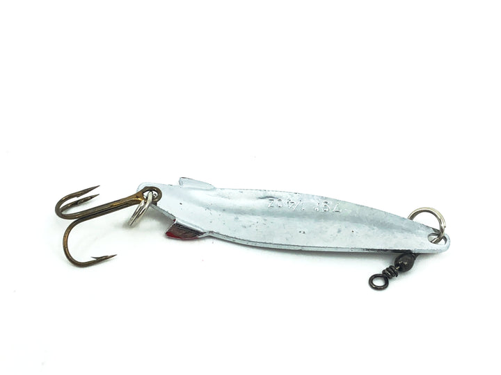 ABU Sweden Toby Spoon, Nickel/Red Fins Color