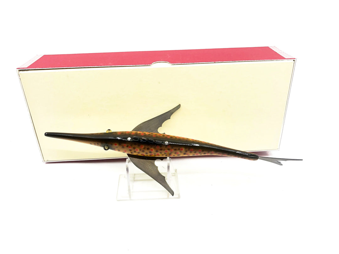 Macatawa Bait Co. Gar Decoy , Brown Trout Color w/Box