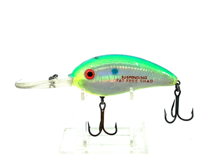 Xcalibur Bill Dance Suspending Fat Free Shad, Holographic Citrus Shad Color
