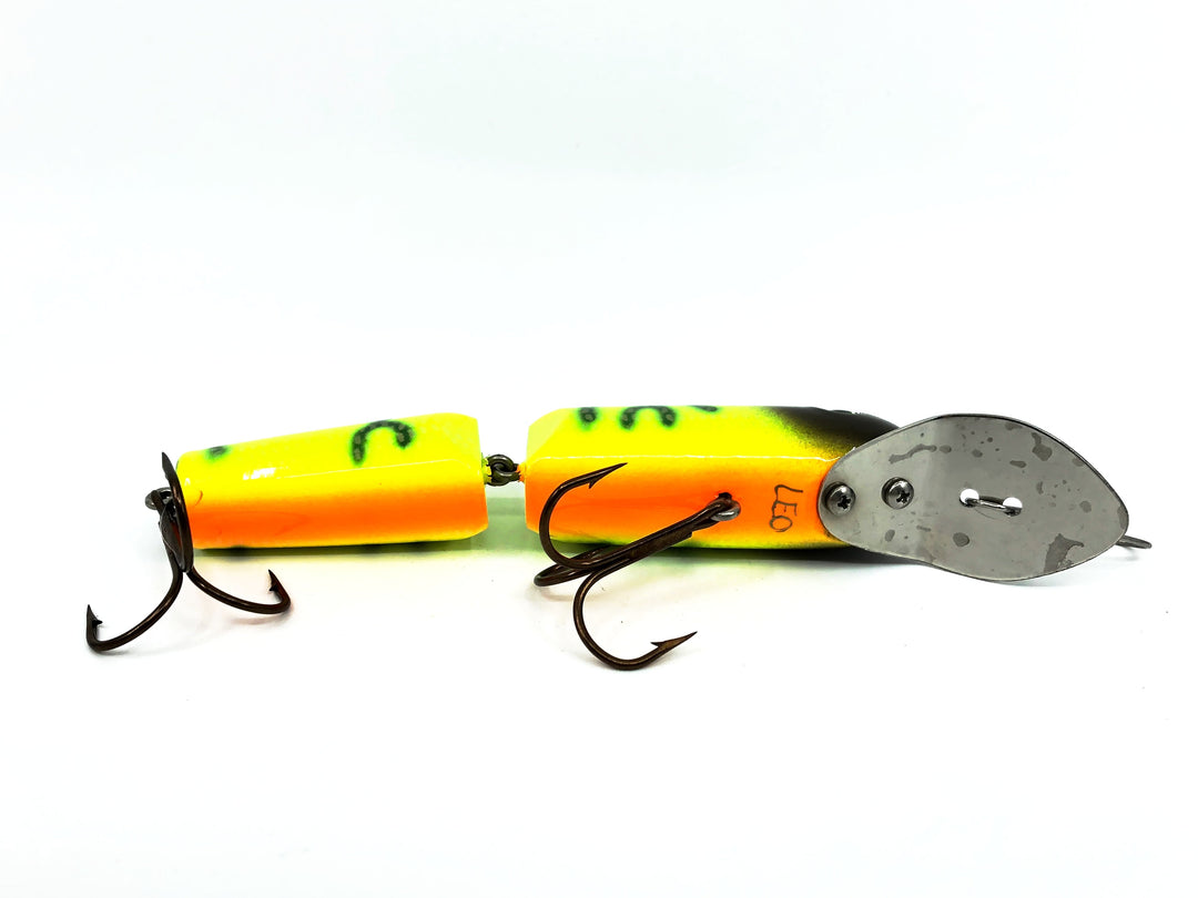 Leo-Lure, Leo-Minnow Jointed, Custom Color, Fire Bass (Orange Belly)