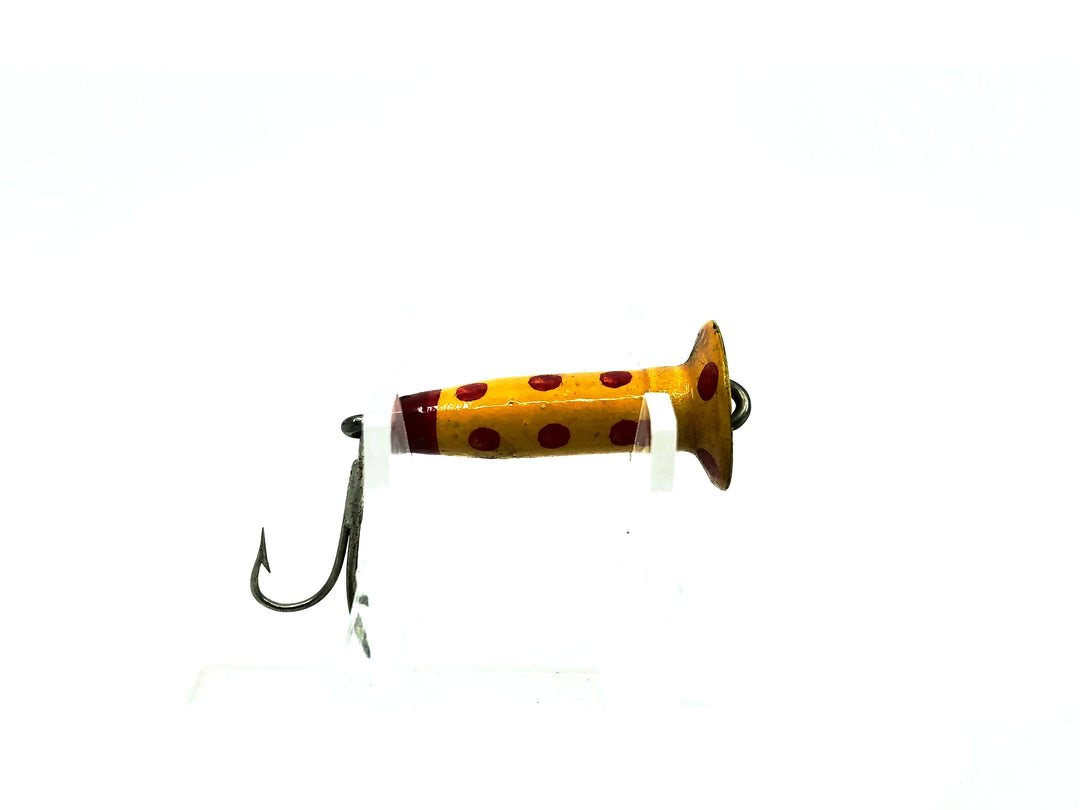 Mighty Wobbler Fly Lure, Yellow/Red Spots Color