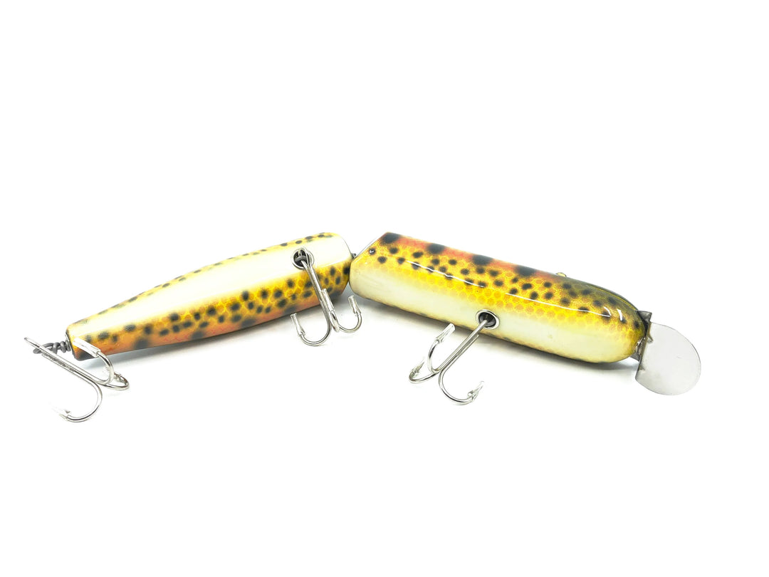 Musky Dan (XXX Lures) Giant Jointed Pikie, Brown Trout Color