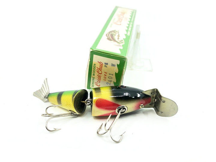 Vintage Creek Chub Wiggle Fish 2401 Perch PE Color with Box