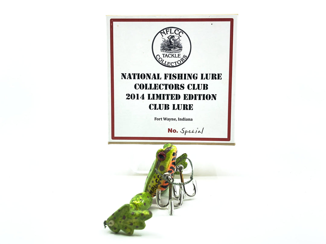 NFLCC Collectors Club 2014 Limited Edition Club Lure Chautauqua Custom Pond Hopper, Special Green Leopard Frog Color