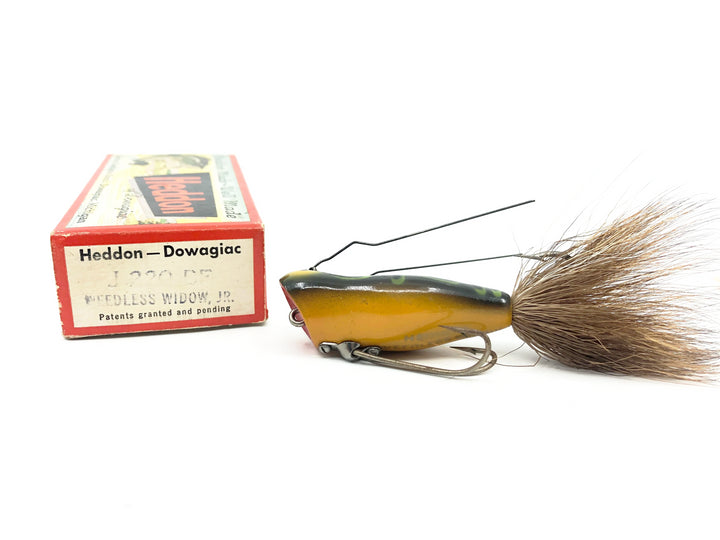 Heddon Weedless Widow Jr J 220, BF Bullfrog Color with Box &Paperwork
