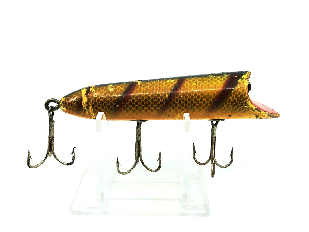 Wooden Heddon Lucky 13, L Perch Color - No Eyes