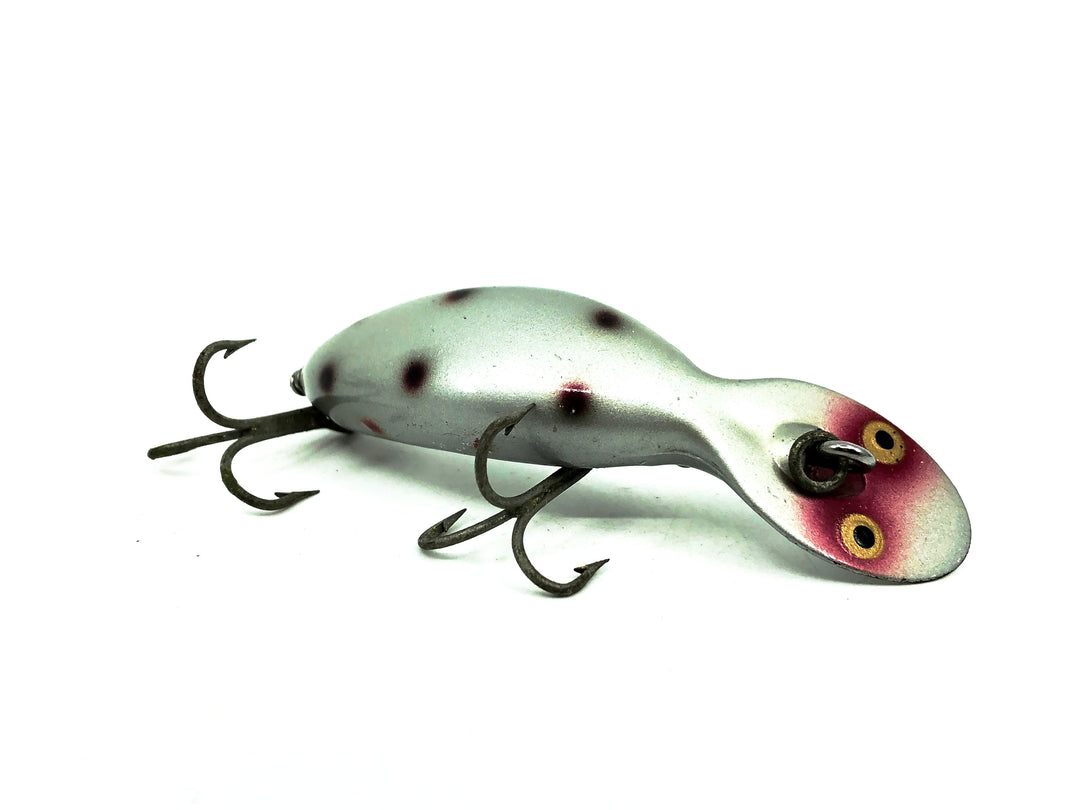 Heddon Tadpolly, SRB Silver Body/Red &amp; Black Spots Color
