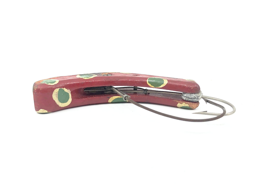 Ideal Weeder Spring Loaded Lure, Red/Green Spots