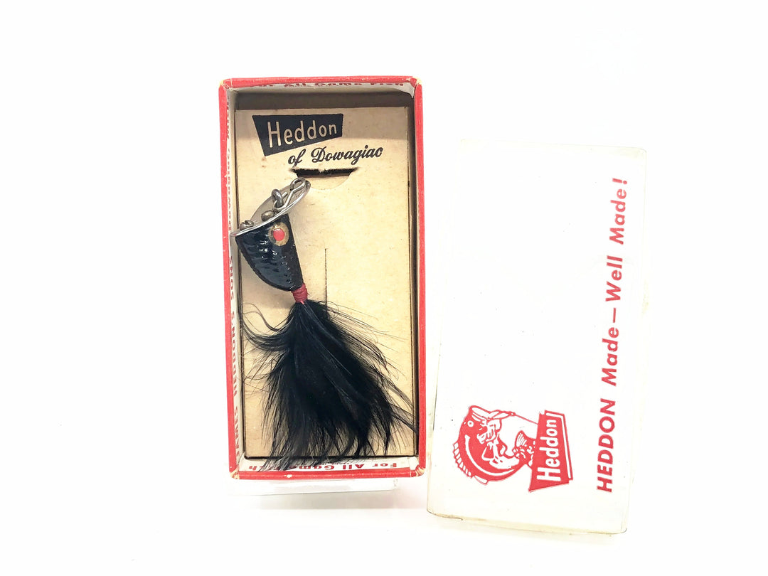 Heddon Fidgit Feather 402, B Black Color w/Box