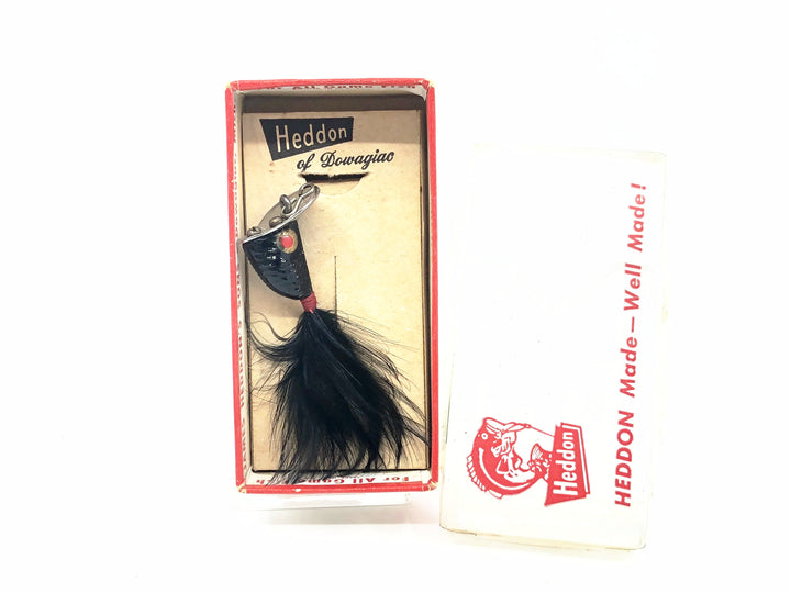 Heddon Fidgit Feather 402, B Black Color w/Box