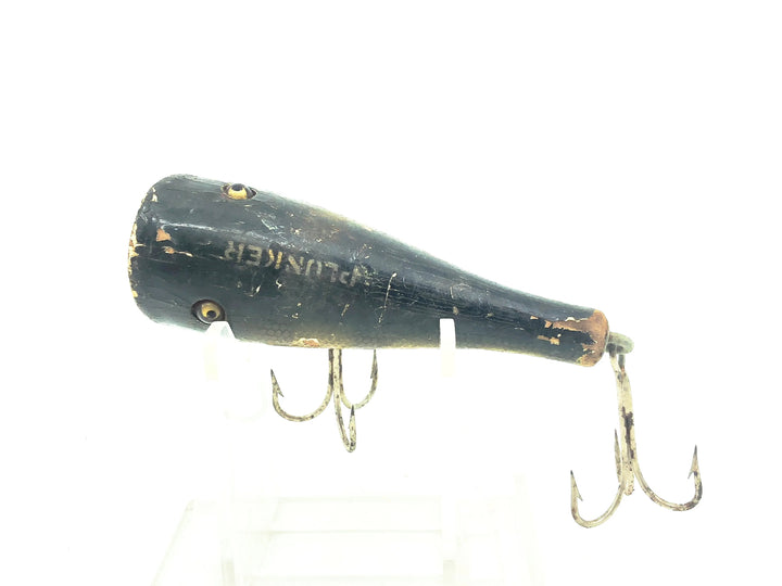 Creek Chub 3200 Plunker, #01 Perch Color Wooden/Glass Eyes