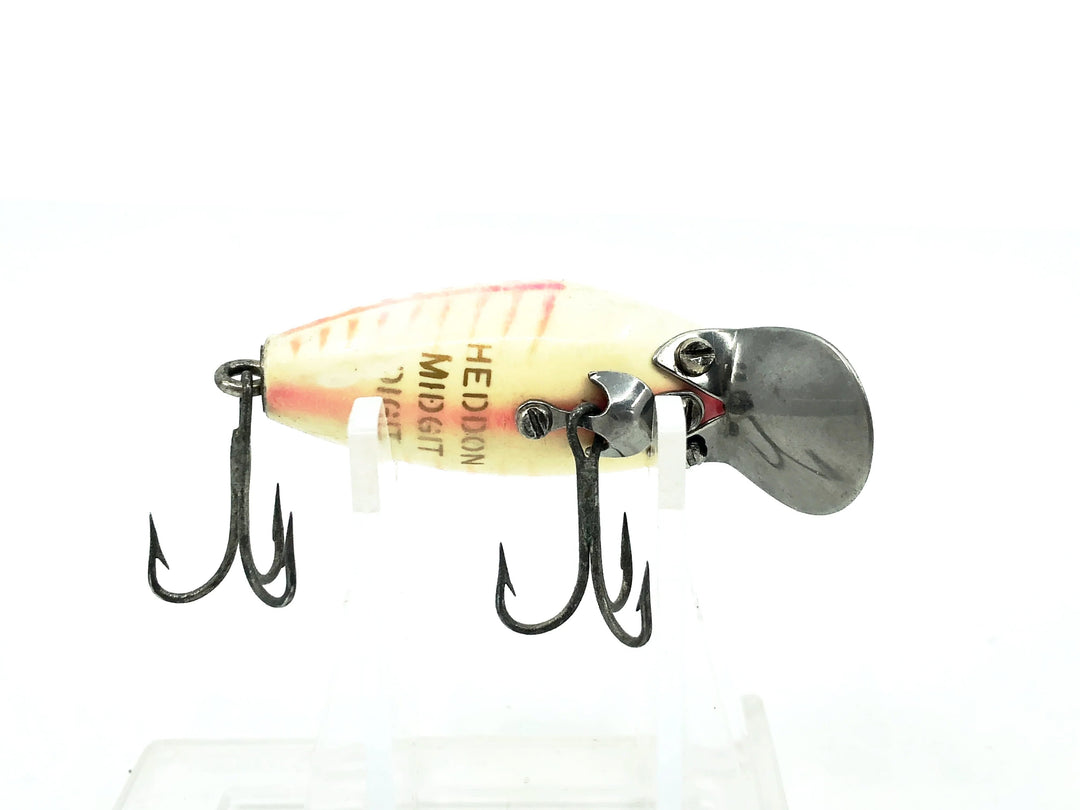 Heddon Midgit Digit River Runt Spook 9020, SR-XRW Spook Ray, Red & White Color