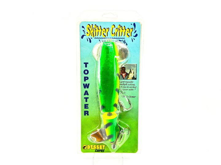 Odyssey Lures Skitter Critter, Fire Tiger Color on Card
