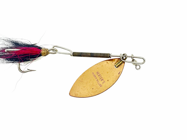 Herter's Musky Killer Spinner, Black & Purple Bucktail Color