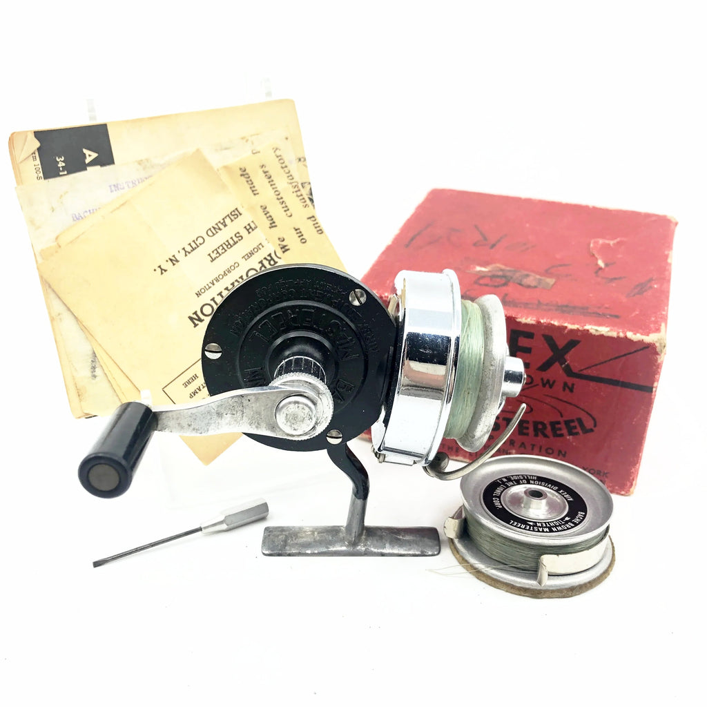 Airex (Bache Brown) Mastereel Model 2-A Spinning Reel, Box, Paperwork – My Bait Shop, LLC