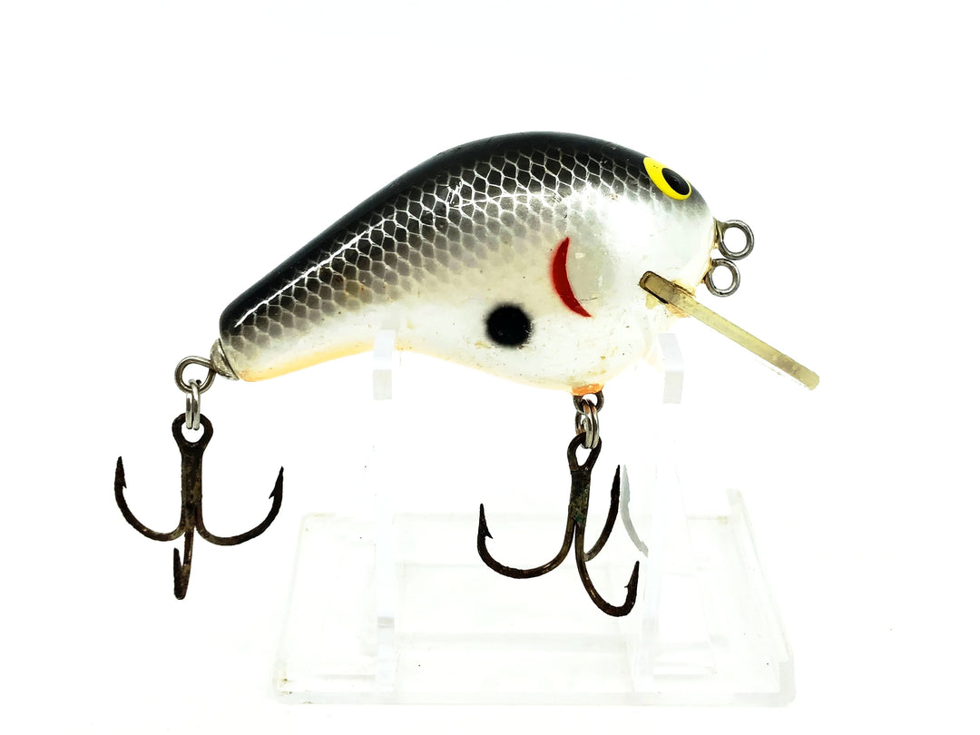 Bagley Balsa BB2 B2, #04 Black on White Shad Color, 2 Wobble Settings Model