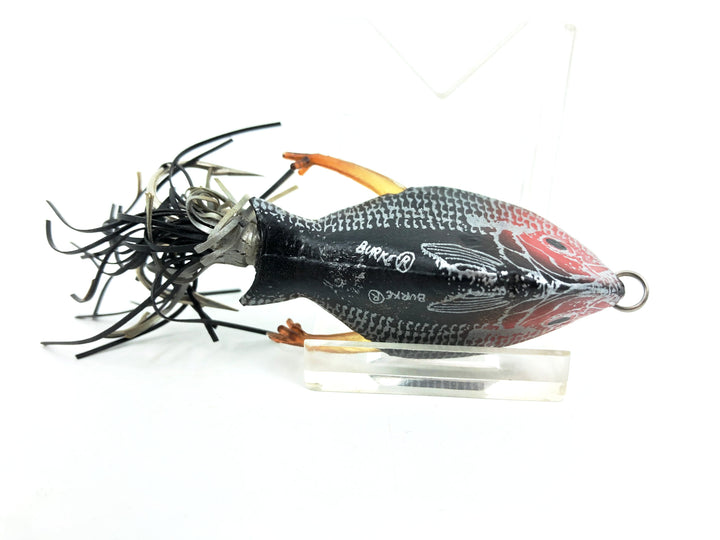 Burke Skitterfish Flex Plug, Black/Silver Scale/Red Head Color