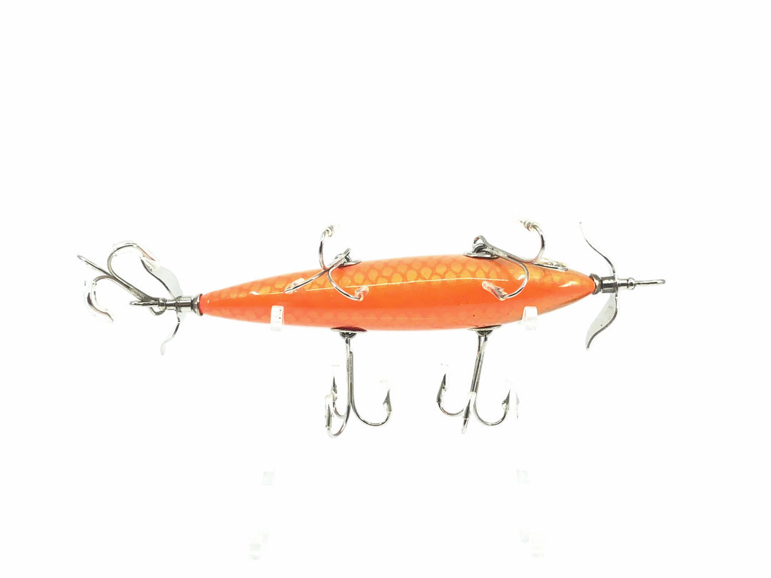 Musky Dan (XXX Lures) 5 Hook Minnow, Goldfish Color