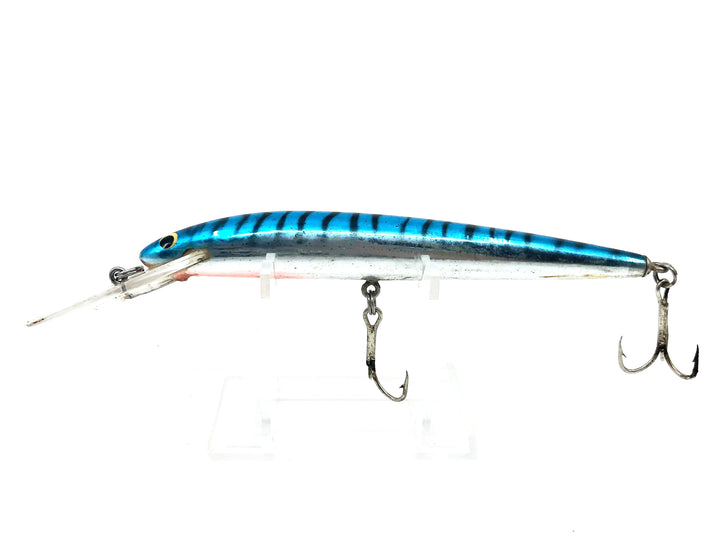 Bagley Bang O Lure Deep Diving 5 BLDD5-FS7, Blue on Silver Chrome/Tiger Stripes Color