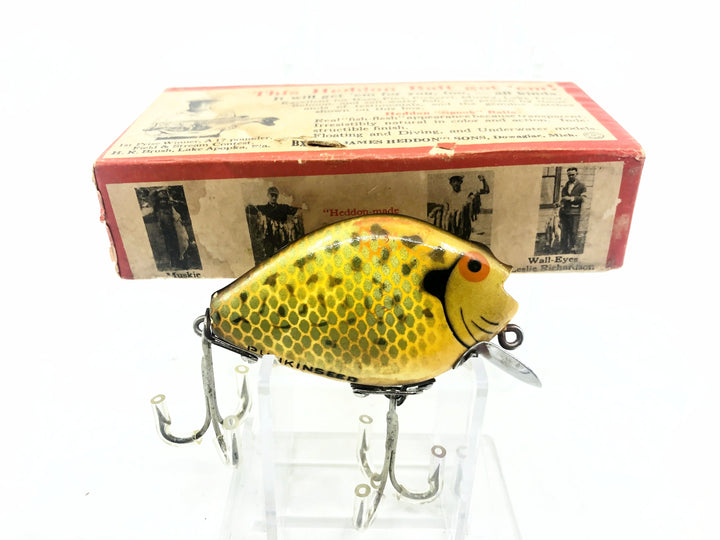 Heddon Punkinseed 740, CRA Crappie Color w/Brush Box & Catalog - Unique Color Variation