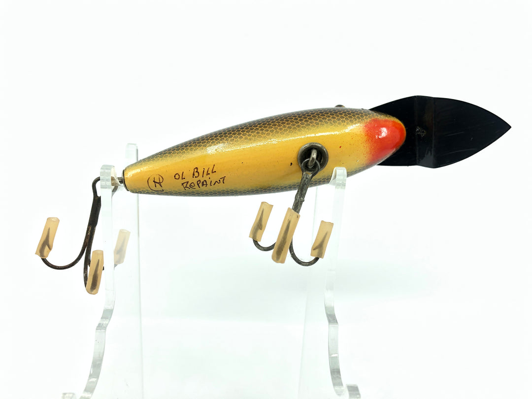 Bill Howington "Ol Bill" Repaint Creek Chub Wiggler 100, Imitation Toad Van Houton Lip