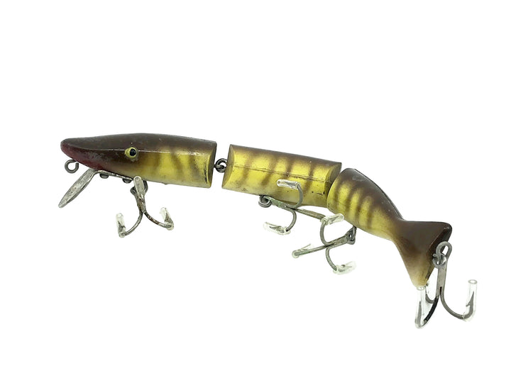 Radtke's Pike Triple Jointed Minnow Yellow Musky Color